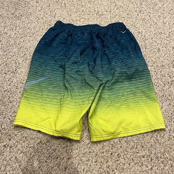 Nike Fade Men's Swim Shorts Sz S Blue Yellow Beach Summer - Picture 3 of 5
